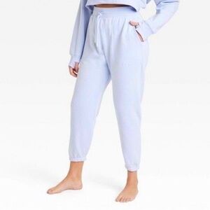 Women's Fleece Joggers - All in Motion Lavender Sz 2X light purple new